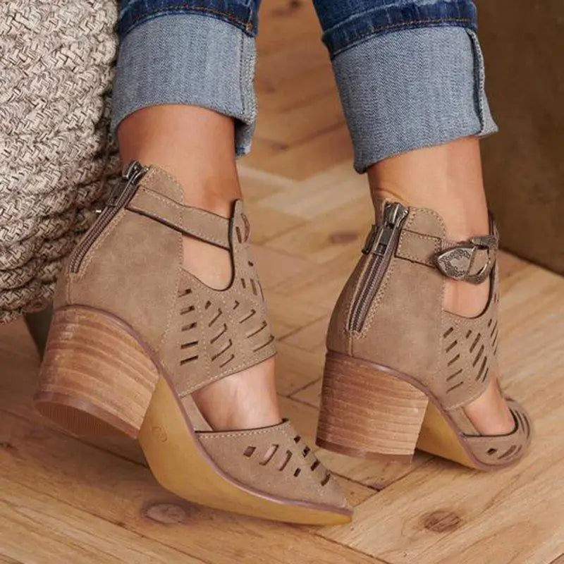 Women High Heel Sandals Retro Gladiator Ladies Casual Rome Fashion Summer Woman Shoes Plus Size 35-43 sandals for women2023